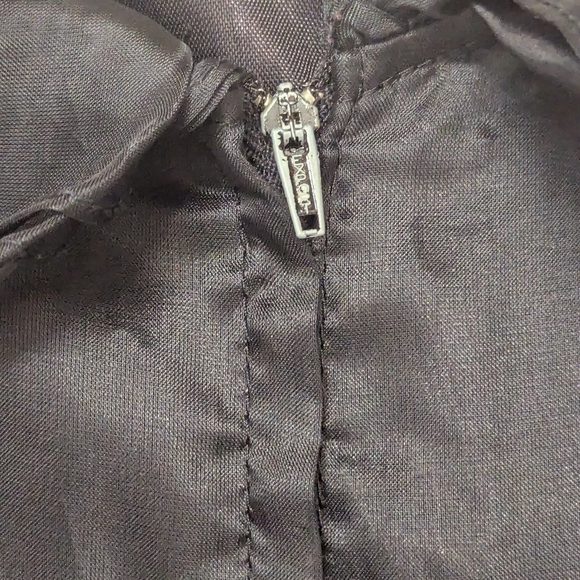 Vintage 70s 80s Cocktail Party Dress, layers chiffon, full midi skirt - Picture 5 of 12